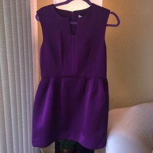 Cameo Purple peplum mini dress